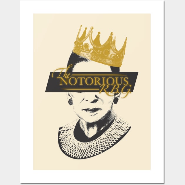 Notorious RBG Wall Art by CrystalClods